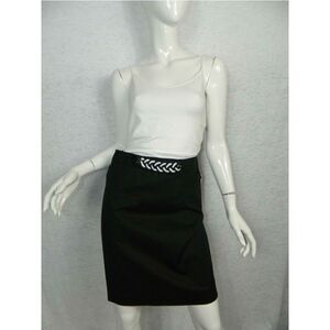 ‎Eccoci Cotton Braided Waistband Pencil Skirt Sz 2